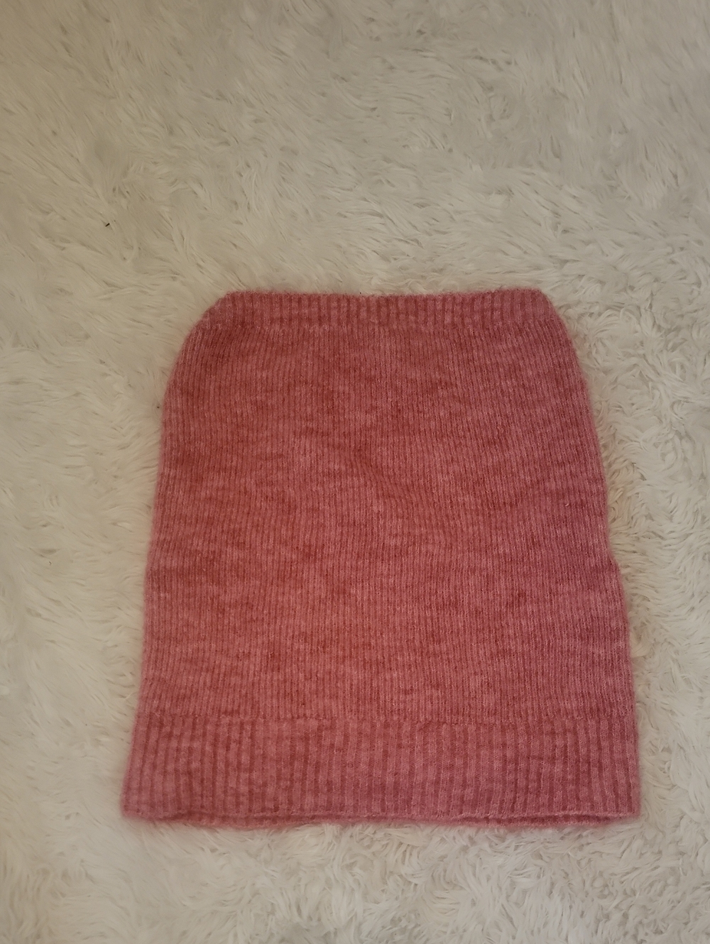 Sezane Cozy Tube Top In Marled Pink